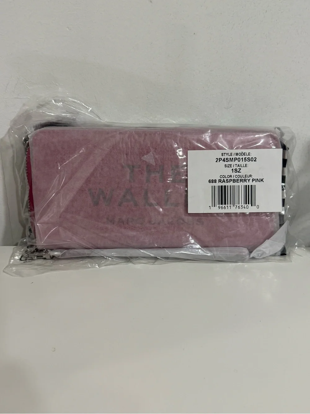 NWT Marc Jacobs The Leather Continental Wallet Raspberry Pink - Picture 4 of 5